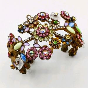 Sorrelli Rhinestone Cuff in Pastel Stones